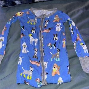 Little Sleepies Blue Dog dapper zippy